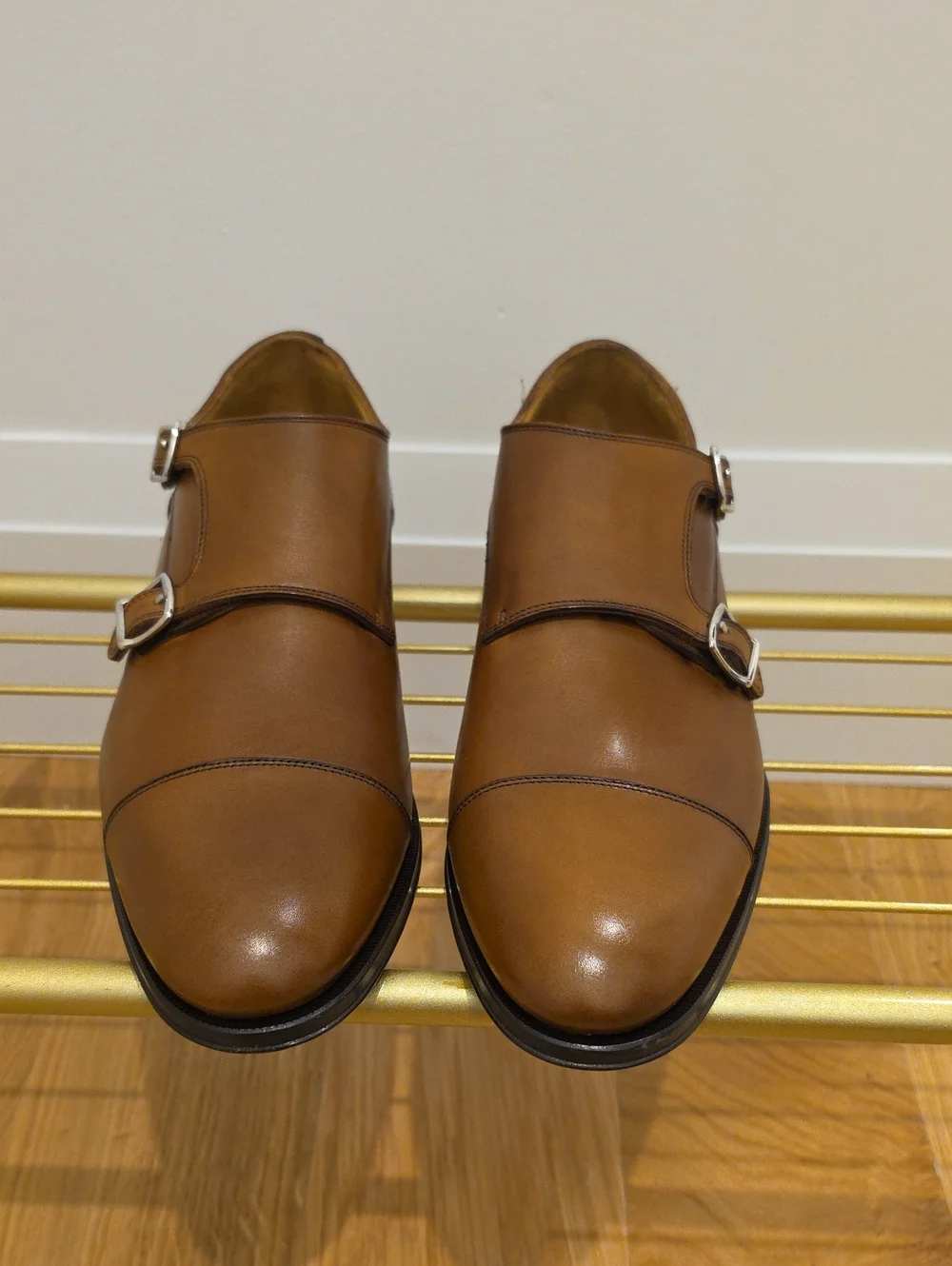 To Boot New York - Positano - Double Monk Strap Leather Shoes - Tan